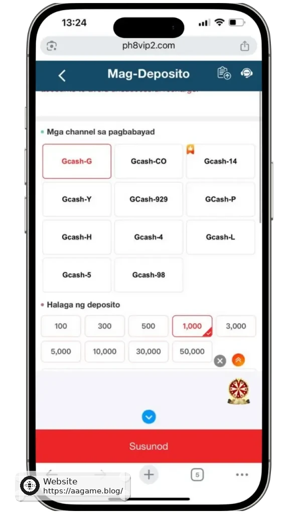 AAGAME Deposito Gcash